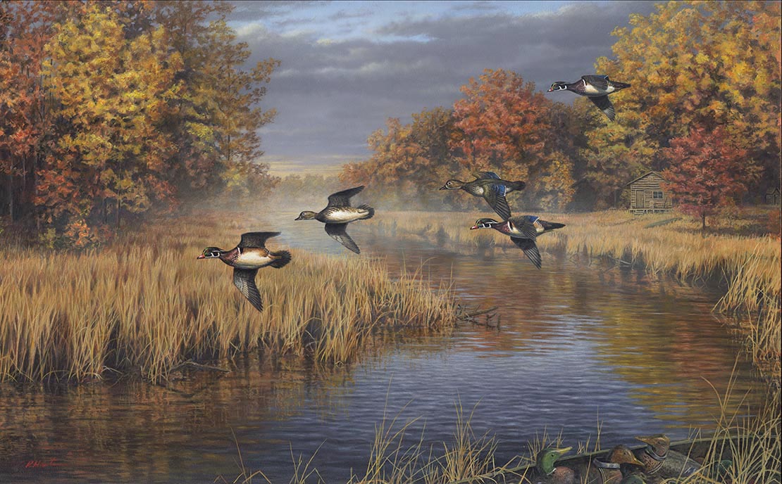 Crow River Woodies painting